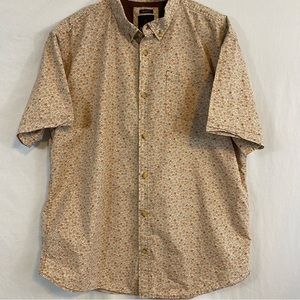 PrAna mens XXL short sleeve organic cotton shirt